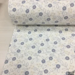 Vintage Stitched %100 Pamuk Nevresimlik Poplin Kumaş - Görsel 7