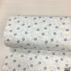 Vintage Stitched %100 Pamuk Nevresimlik Poplin Kumaş - Görsel 6