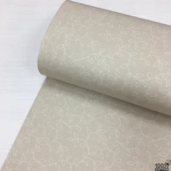 Vintage Stitched %100 Pamuk Nevresimlik Poplin Kumaş - Görsel 7