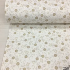 Vintage Stitched %100 Pamuk Nevresimlik Poplin Kumaş - Görsel 3
