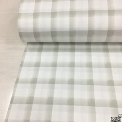 Floral Check %100 Pamuk Nevresimlik Poplin Kumaş - Görsel 3