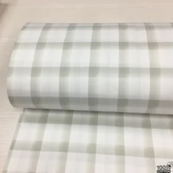 Floral Check %100 Pamuk Nevresimlik Poplin Kumaş - Görsel 4