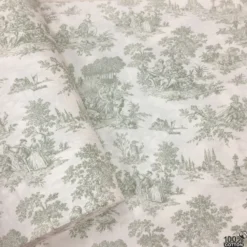 Toile de Jouy %100 Pamuk Nevresimlik Poplin Kumaş