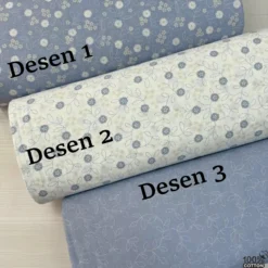 Vintage Stitched %100 Pamuk Nevresimlik Poplin Kumaş - Görsel 8