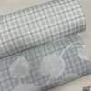 Leaf & Plaid %100 Pamuk Nevresimlik Poplin Kumaş