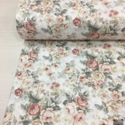 Shabby Chic %100 Pamuk Nevresimlik Poplin Kumaş - Görsel 3