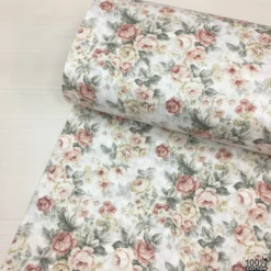 Shabby Chic %100 Pamuk Nevresimlik Poplin Kumaş - Görsel 2