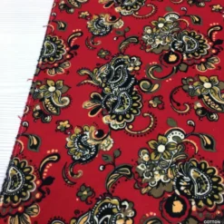 Royal Paisley %100 Pamuk 90 Cm Eninde Divitin Pazen Kumaş - Görsel 3