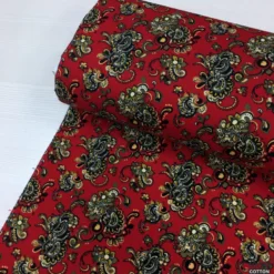 Royal Paisley %100 Pamuk 90 Cm Eninde Divitin Pazen Kumaş - Görsel 2