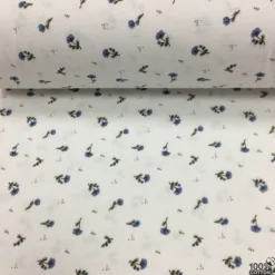 Serene Floral Nevresimlik Flanel Pazen Kumaş - Görsel 3