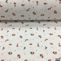 Serene Floral Nevresimlik Flanel Pazen Kumaş - Görsel 2