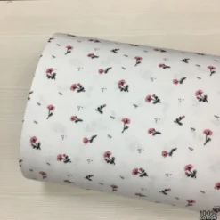 Serene Floral Nevresimlik Flanel Pazen Kumaş - Görsel 4