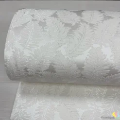 Krem Renk Desenli Pike Takımlık Şönil Kumaş