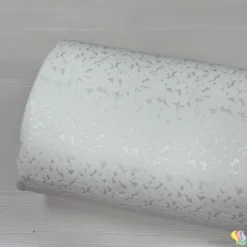 Krem Renk Desenli Pike Takımlık Şönil Kumaş - Görsel 4