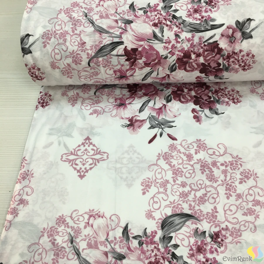 Desenli Polycotton Kumaş - Görsel 3
