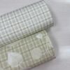 Leaf & Plaid %100 Pamuk Nevresimlik Poplin Kumaş
